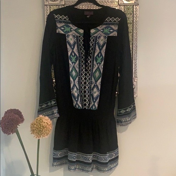 Hale Bob Emmeline Embroidered Tunic Dress size M - Picture 4 of 10